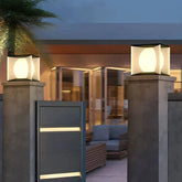 Lampadaire Étanche Solaire Extérieur Pour Clôture Cubique - Clowas.fr